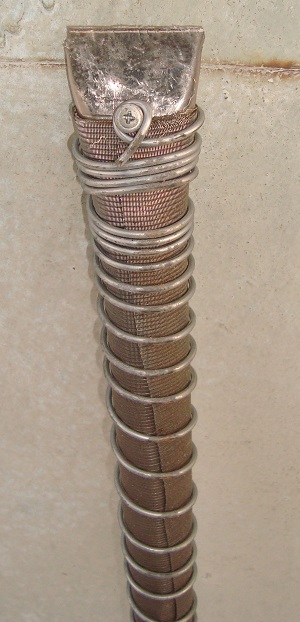 Крепление проволочек на фильтр для абиссинского колодца (вид снизу)