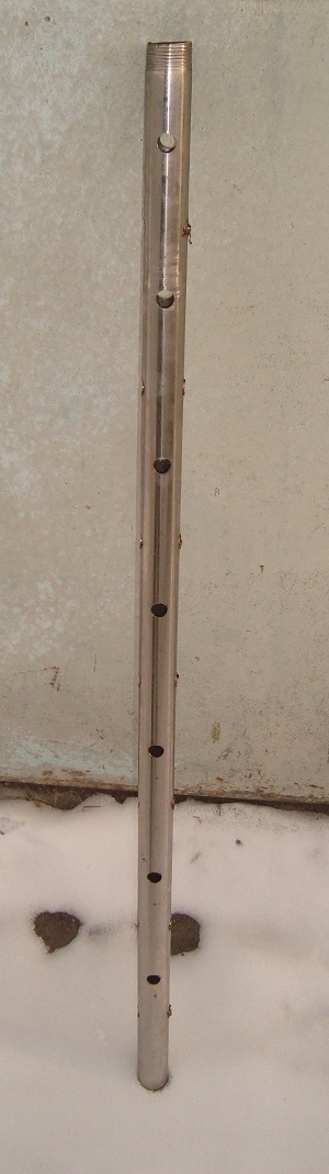 Труба для фильтра для абиссинского колодца.